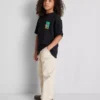 7-15yrs | textured flower graphic t-shirt