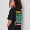 7-15yrs | textured flower graphic t-shirt