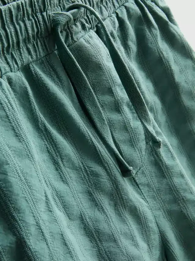 7-15yrs | textured short-sleeve button-up shirt and shorts set