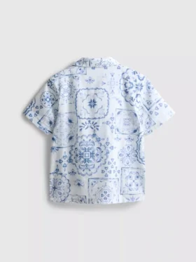 7-15yrs | tile print shirt