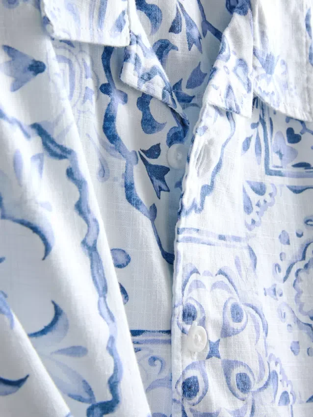 7-15yrs | tile print shirt