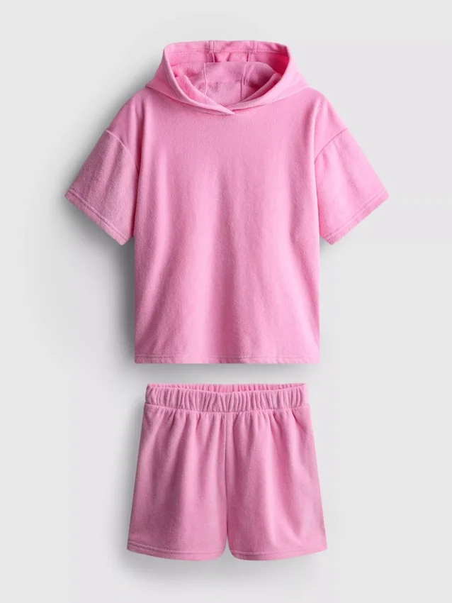 7-15yrs | towel hoodie and shorts set