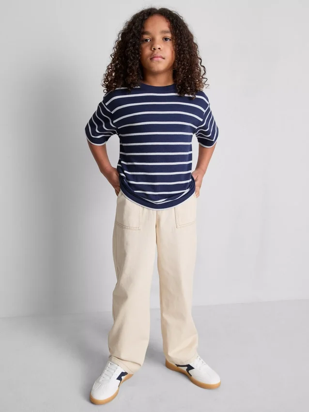 7-15yrs | waffle textured t-shirt