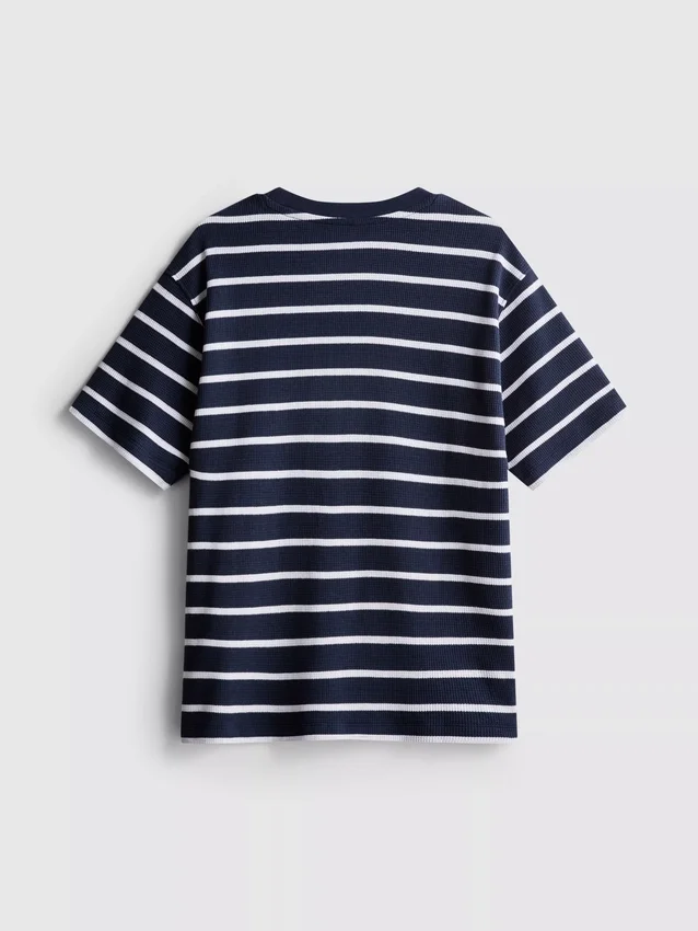 7-15yrs | waffle textured t-shirt