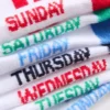 7-pack days of the week ankle socks
