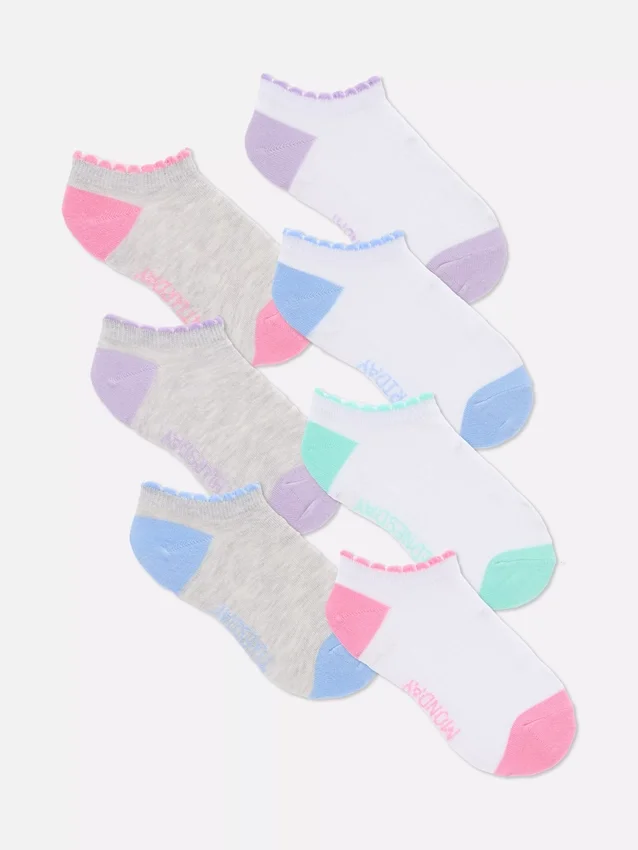 7-pack days of the week sneaker socks