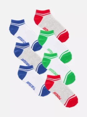 7-pack days of the week sneaker socks