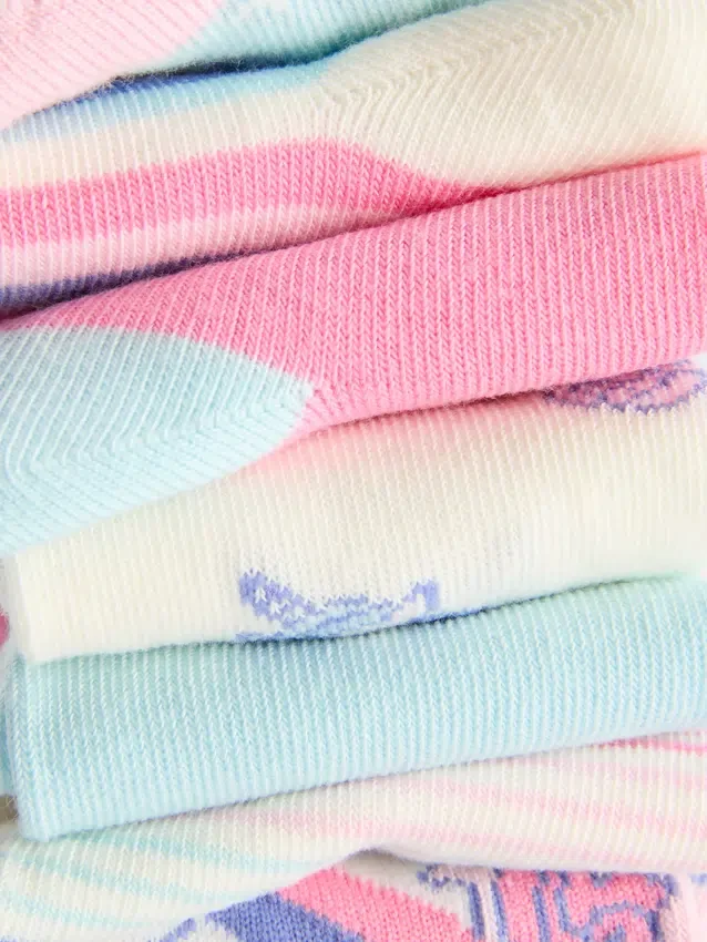 7-pack unicorn ankle socks