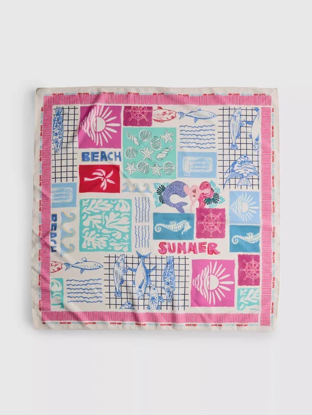 70 x 70 printed scarf