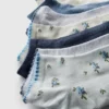 7pk ditsy patterned sneaker socks