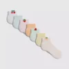 7pk fruit quarter crew socks