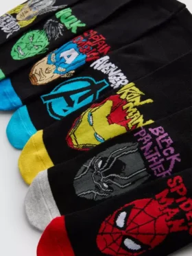7pk marvel ankle socks