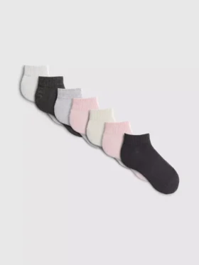 7pk mixed quarter crew socks