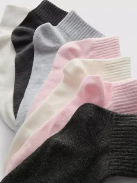 7pk mixed quarter crew socks