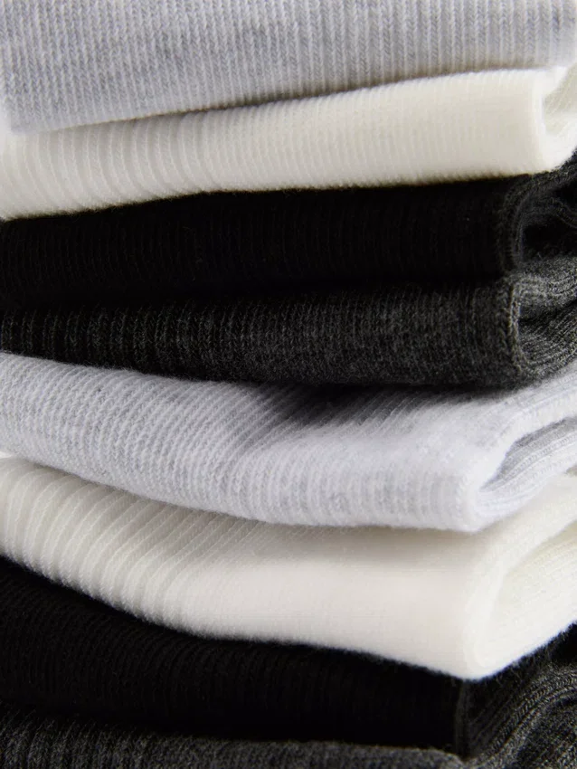 7pk neutral sneaker socks