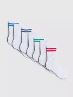 7pk ribbed sports socks