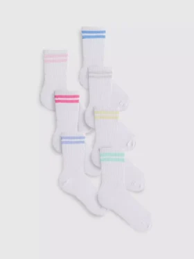 7pk ribbed sports socks