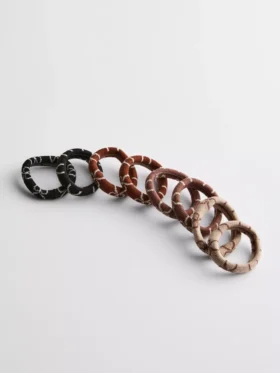 8pk bow print hair bands