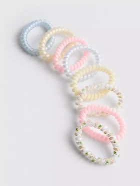 8pk spiral hair bands