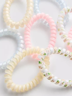 8pk spiral hair bands