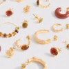 9-pack stud and hoop earrings