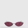 90s tinted oval sunglasses
