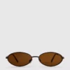 90s tinted oval sunglasses
