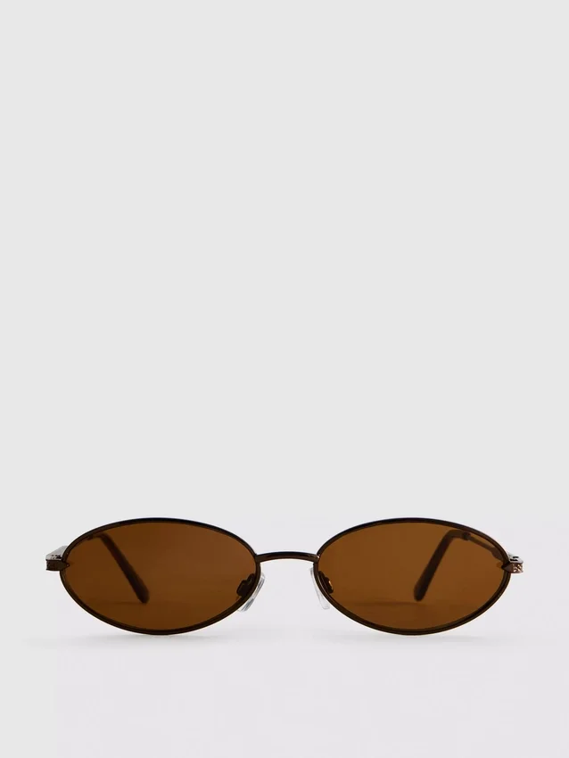 90s tinted oval sunglasses