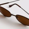 90s tinted oval sunglasses