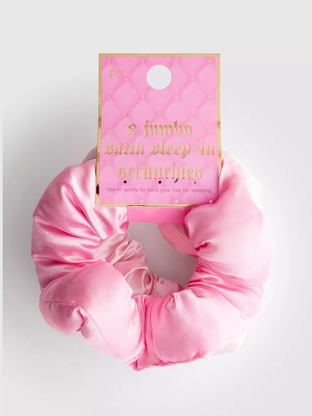 9pk jumbo satin sleep-in scrunchies