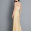 A-line satin maxi skirt