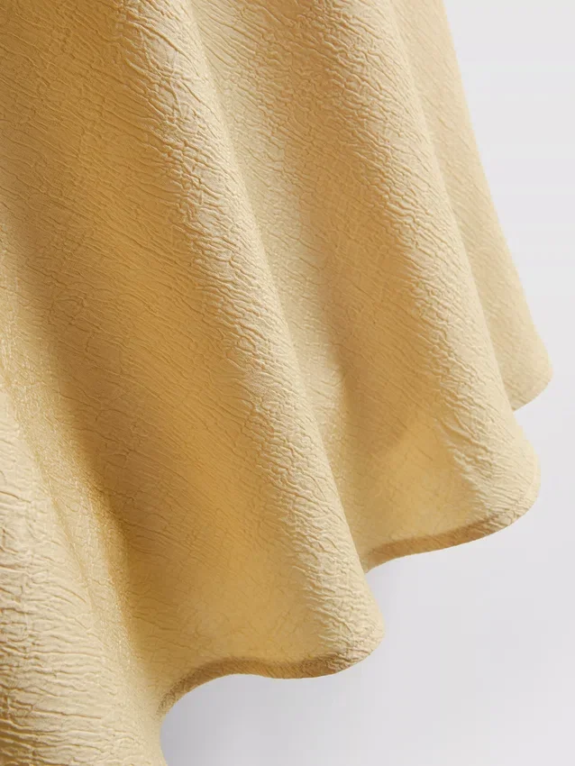 A-line satin maxi skirt