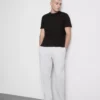 A regular-fit t-shirt with short sleeves and a crew neckline
