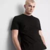 A regular-fit t-shirt with short sleeves and a crew neckline
