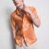 Abstract floral resort shirt