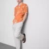Abstract floral resort shirt
