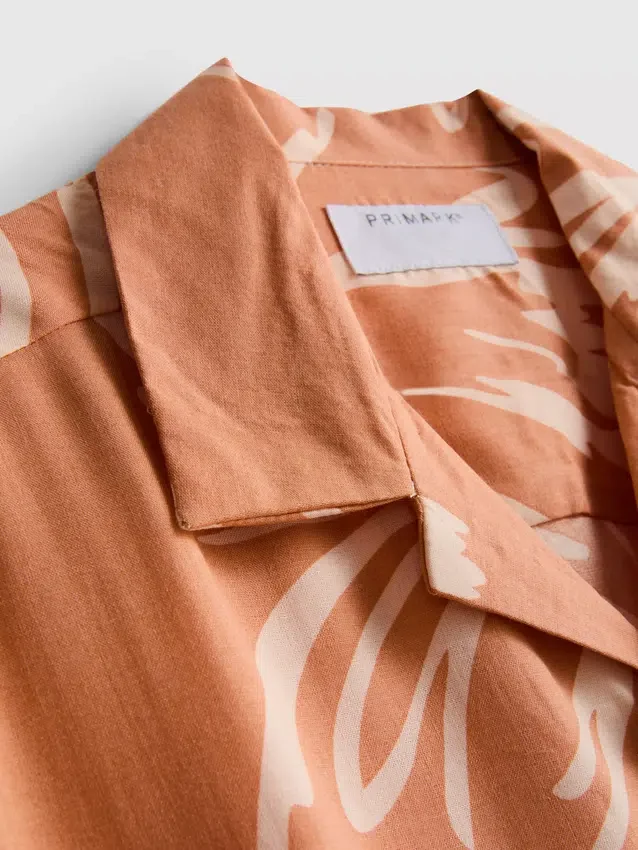 Abstract floral resort shirt