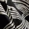 Abstract leaf short sleeve shirt