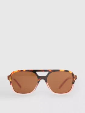 Acrylic aviator-style sunglasses