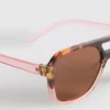 Acrylic aviator-style sunglasses