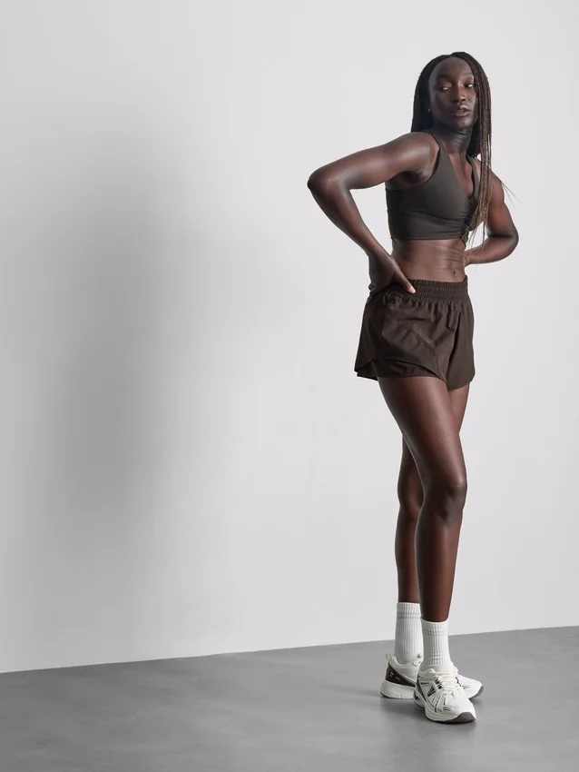 Active woven running shorts