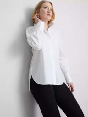 Adaptive poplin shirt