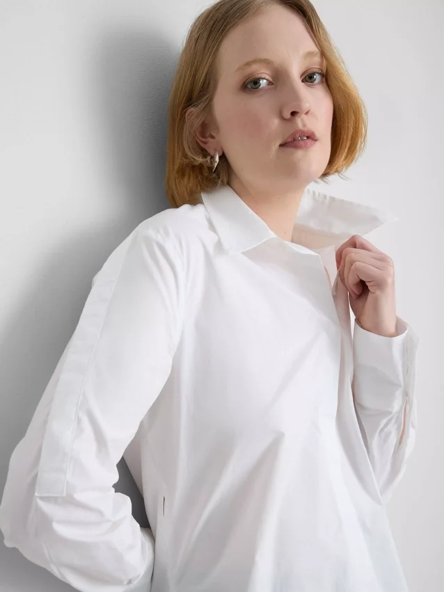Adaptive poplin shirt