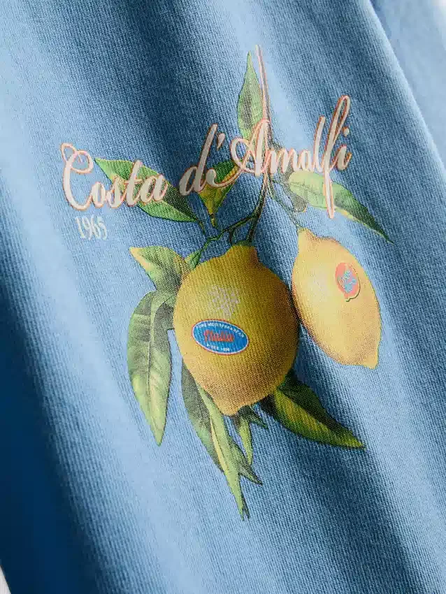 Amalfi lemon graphic t-shirt
