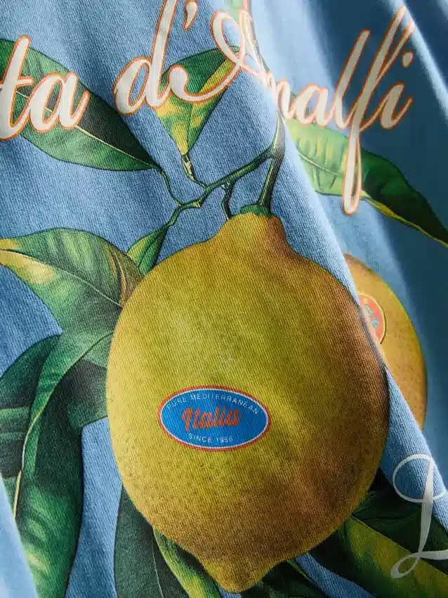 Amalfi lemon graphic t-shirt