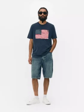 American flag short sleeve t-shirt