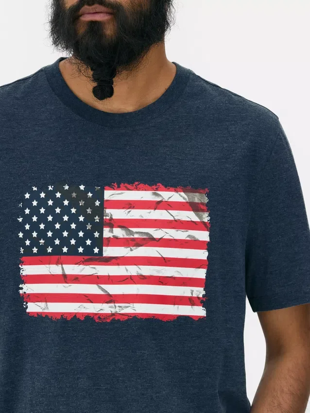American flag short sleeve t-shirt