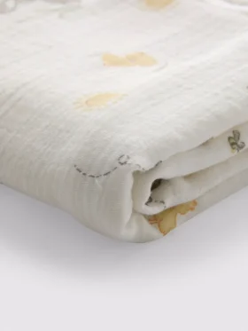Animal graphic muslin baby blanket