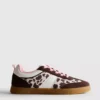 Animal-print gum-sole sneakers