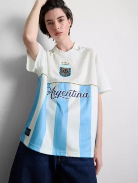 Argentina collared soccer jersey